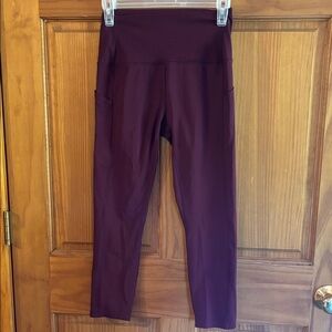 Reebok Burgundy Leggings
